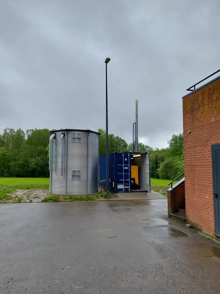 Chaufferie bois du centre sportif de la commune de Fernelmont