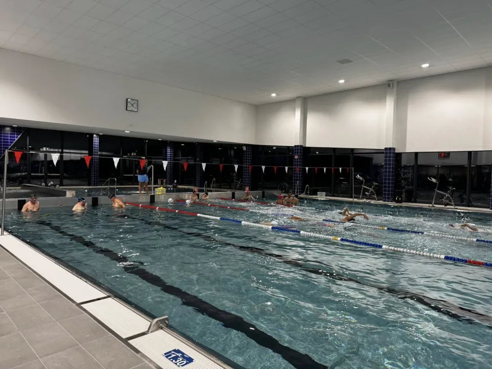 piscine du Centre Sportif chauffée au bois