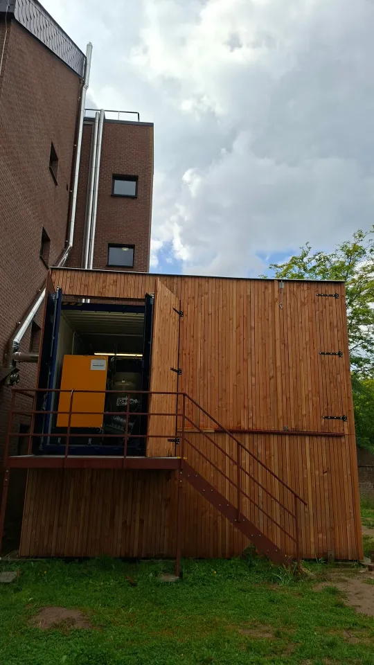 chaufferie biomasse externe aux bâtiments du CPAS