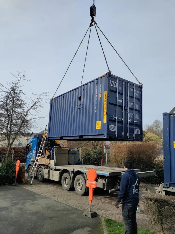 déplacement du container chaufferie biomasse