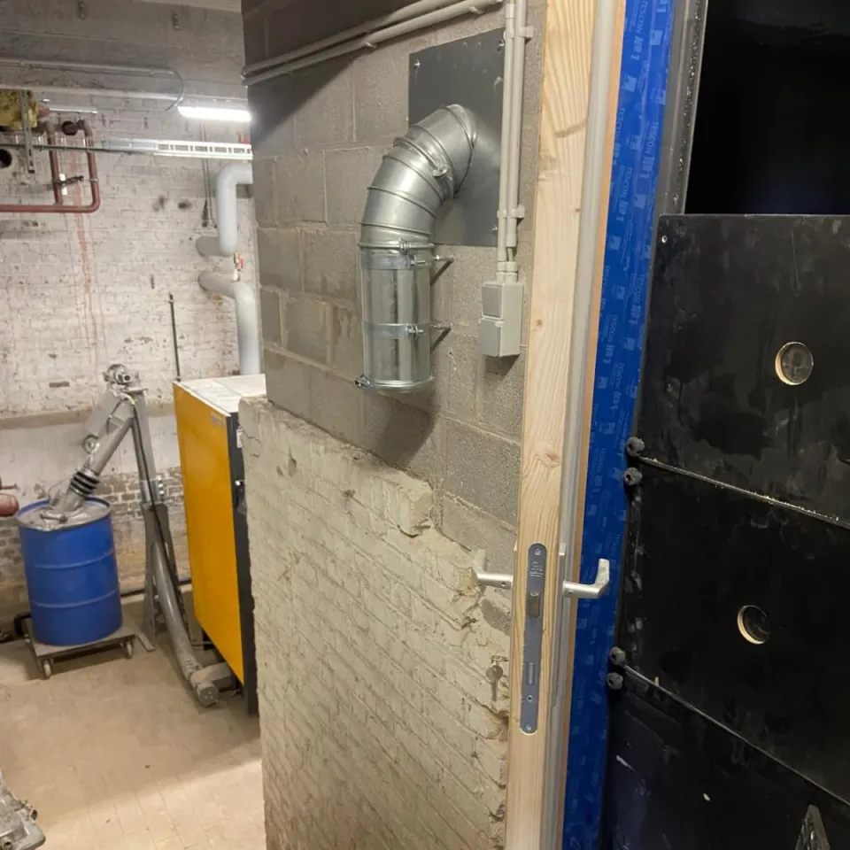 Chaufferie biomasse de l'école de la commune de Seraing - Ougrée