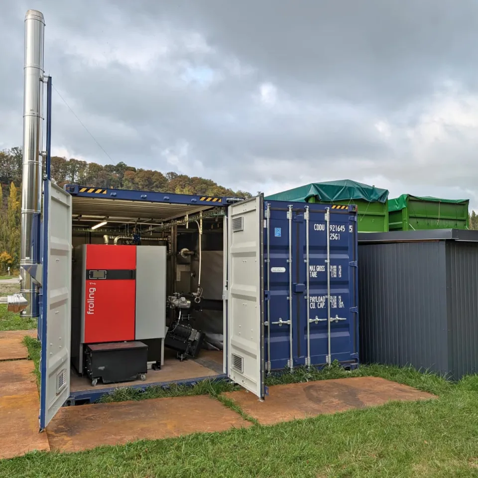 chaufferie biomasse de l'usine Vivaqua 