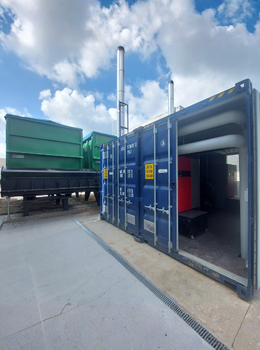Chaufferie biomasse en container de l'Atelier