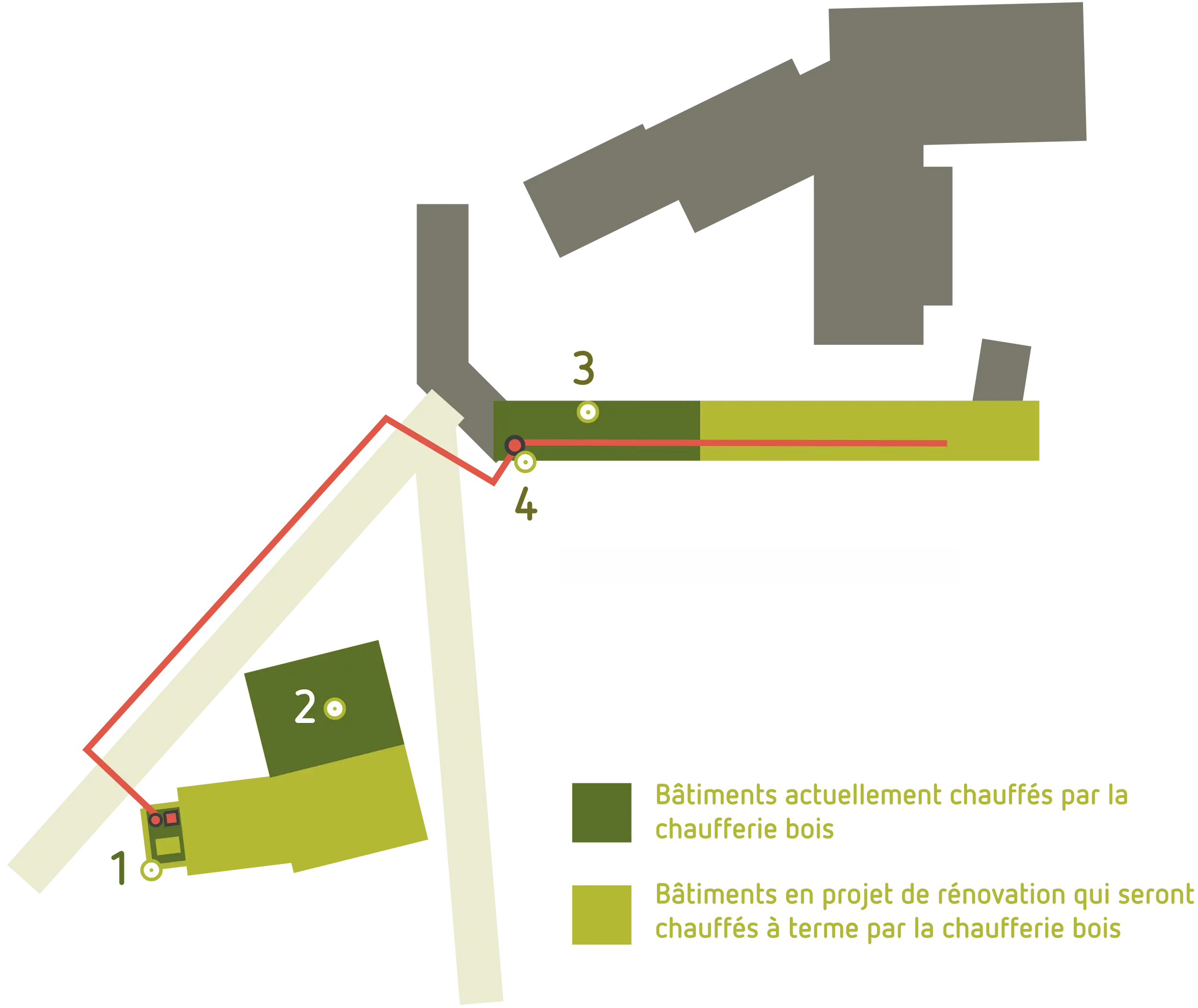 Implantation de la chaufferie biomasse de la Brasserie Bertinchamps